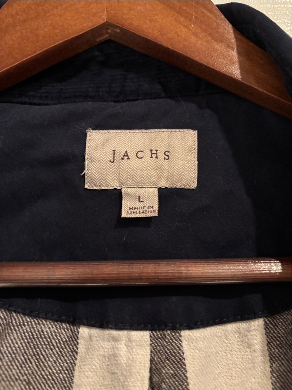 Jachs Navy Blue Button-Front Field Task Jacket - Picture 2 of 7
